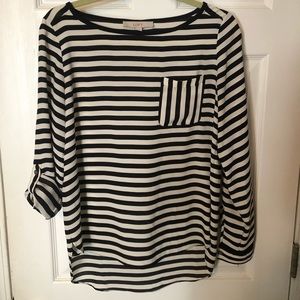 B&W striped blouse